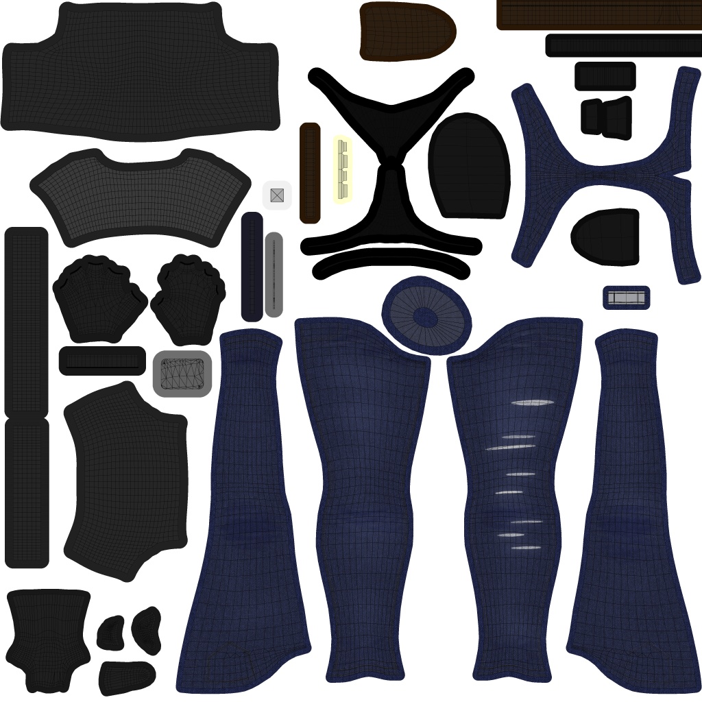 【キュリシアちゃん対応】ローライズデニム へそ出しスタイル