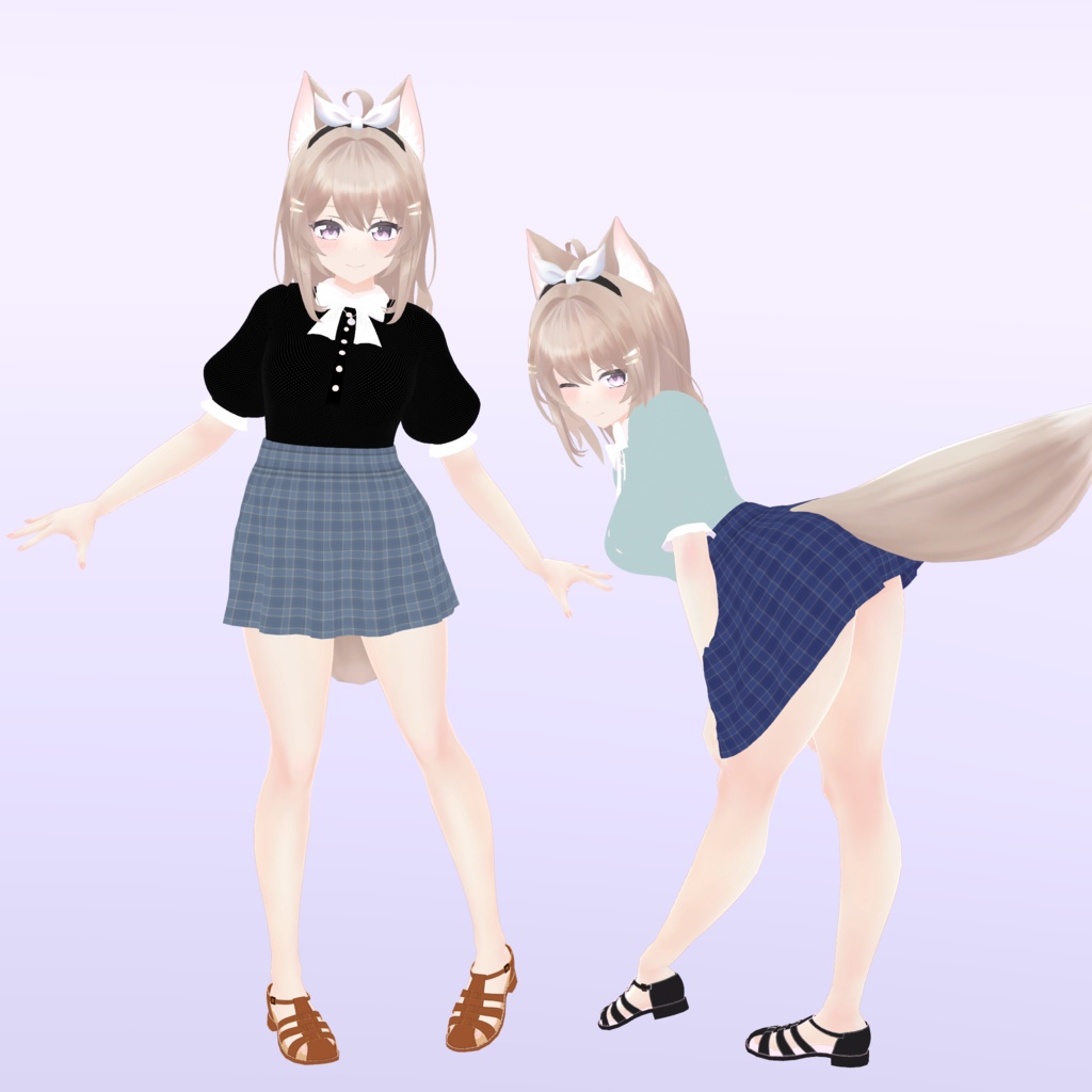 【キュリシアちゃん対応】春のミニスカコーデ