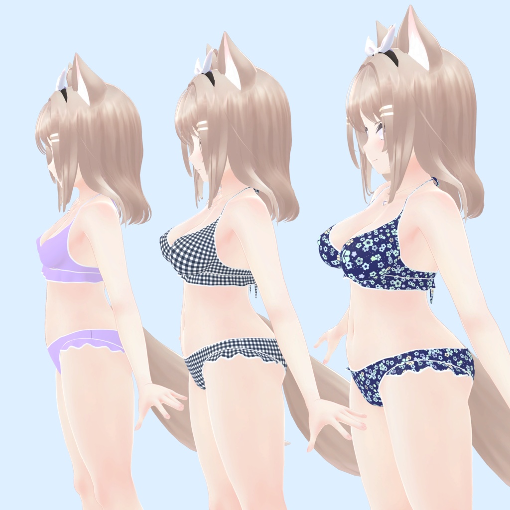 【キュリシアちゃん対応】フリルビキニ