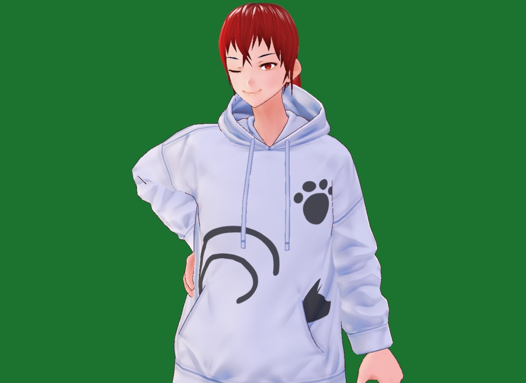 【Vroid正式版】猫パーカー