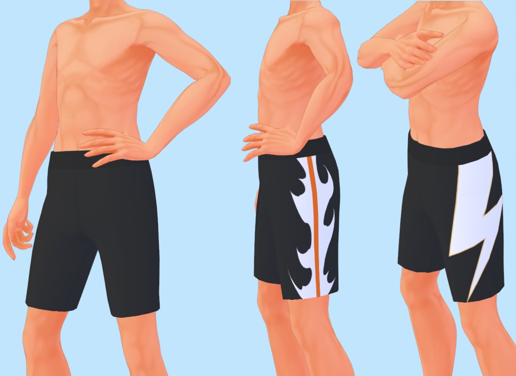 【Vroid正式版】男性用水着