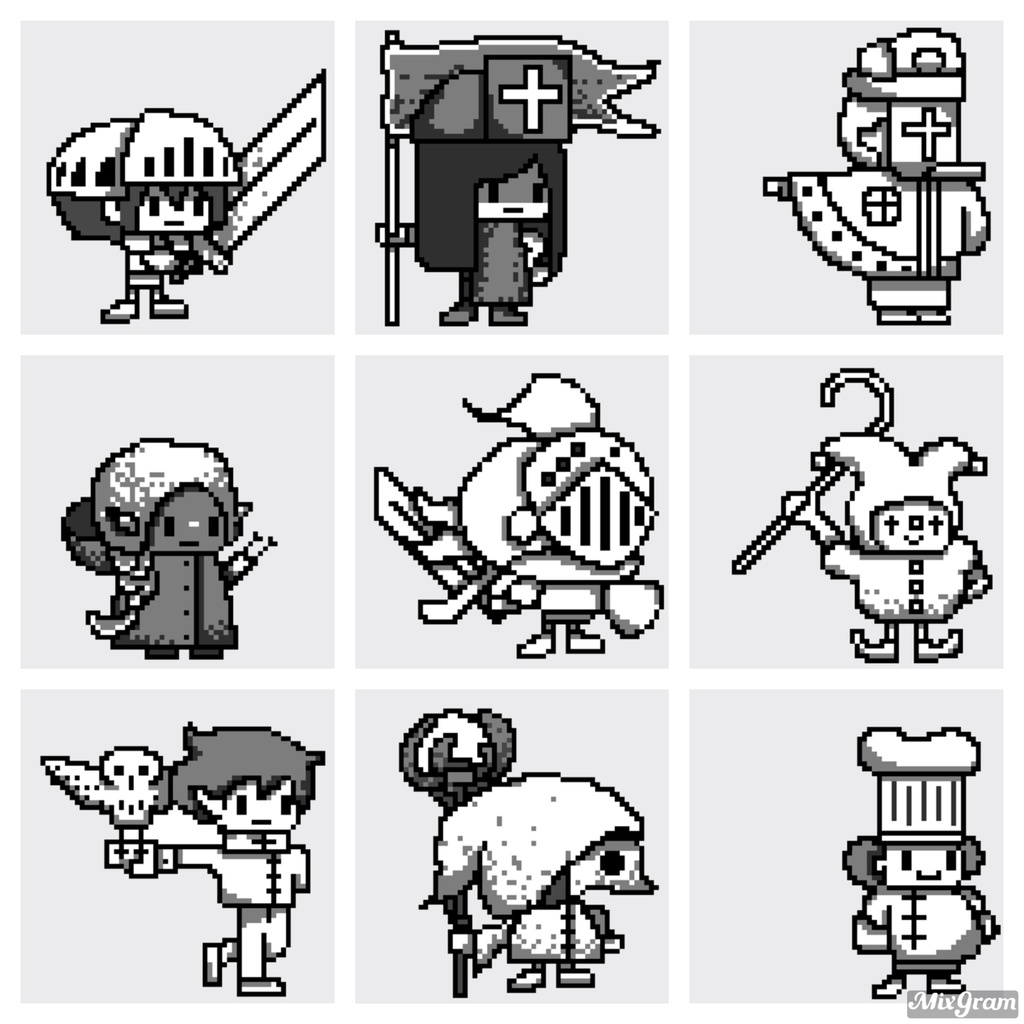 ファンタジードット　人間、モンスター  32種