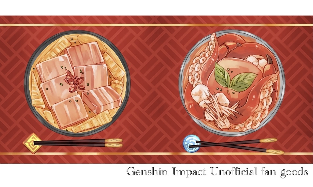 オリジナル料理缶バッジ