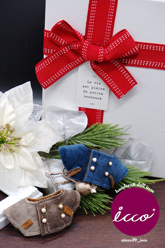 レザー調フェルトコート