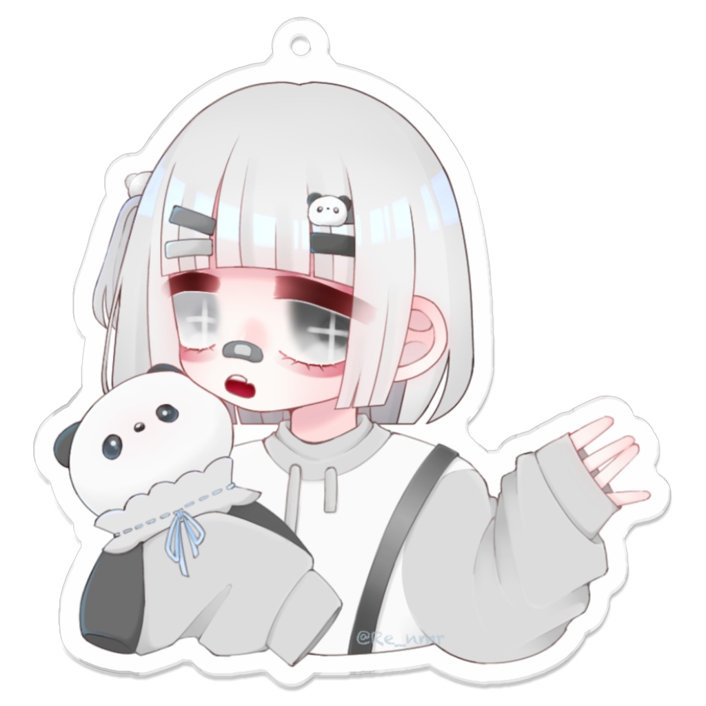 しろいチャンキーホルダー