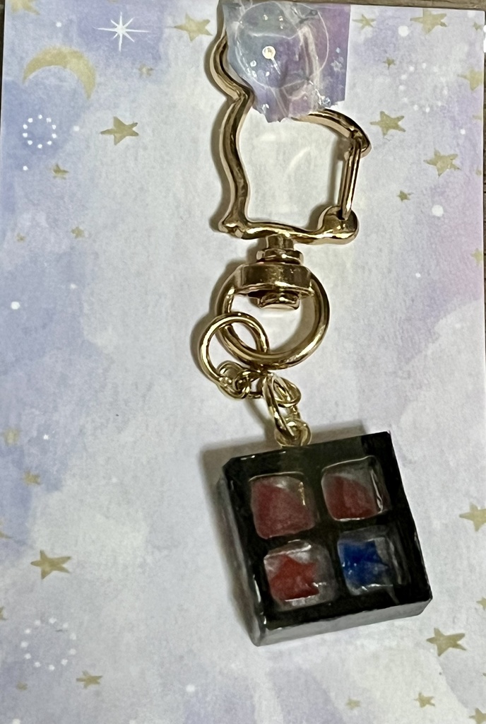 🍝🍷☕️♦️📄🦉🎻イメージキーホルダー