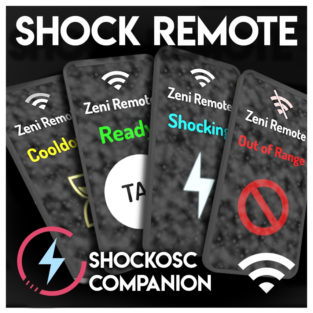 ShockOSC Remote | リモコンとレシーバー『ModularAvatar』