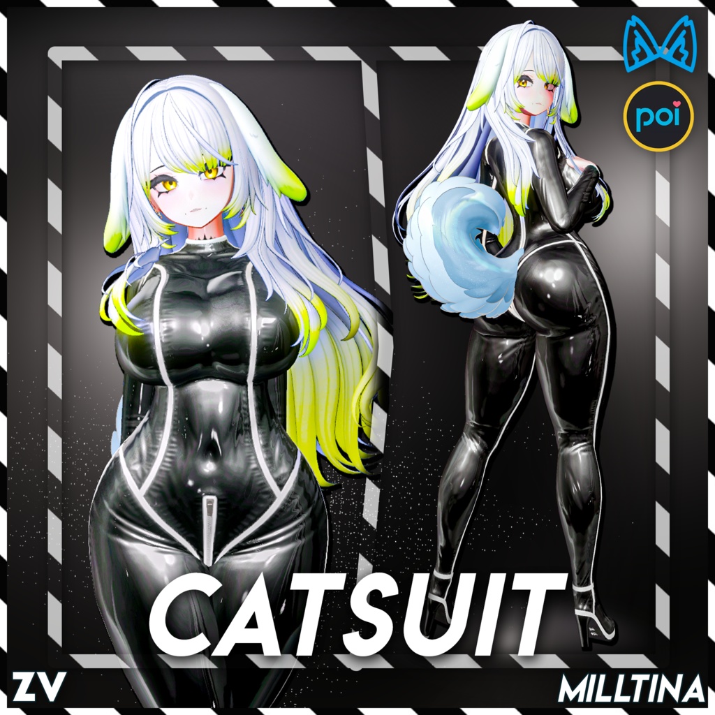 ラバースーツ 『Zeni Latex Catsuit』 - Milltina用