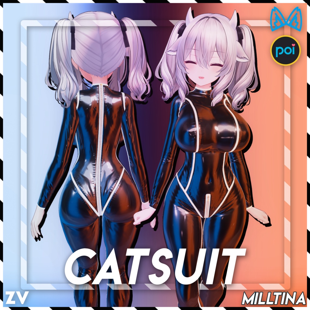 ラバースーツ 『Zeni Latex Catsuit』 - Milltina用