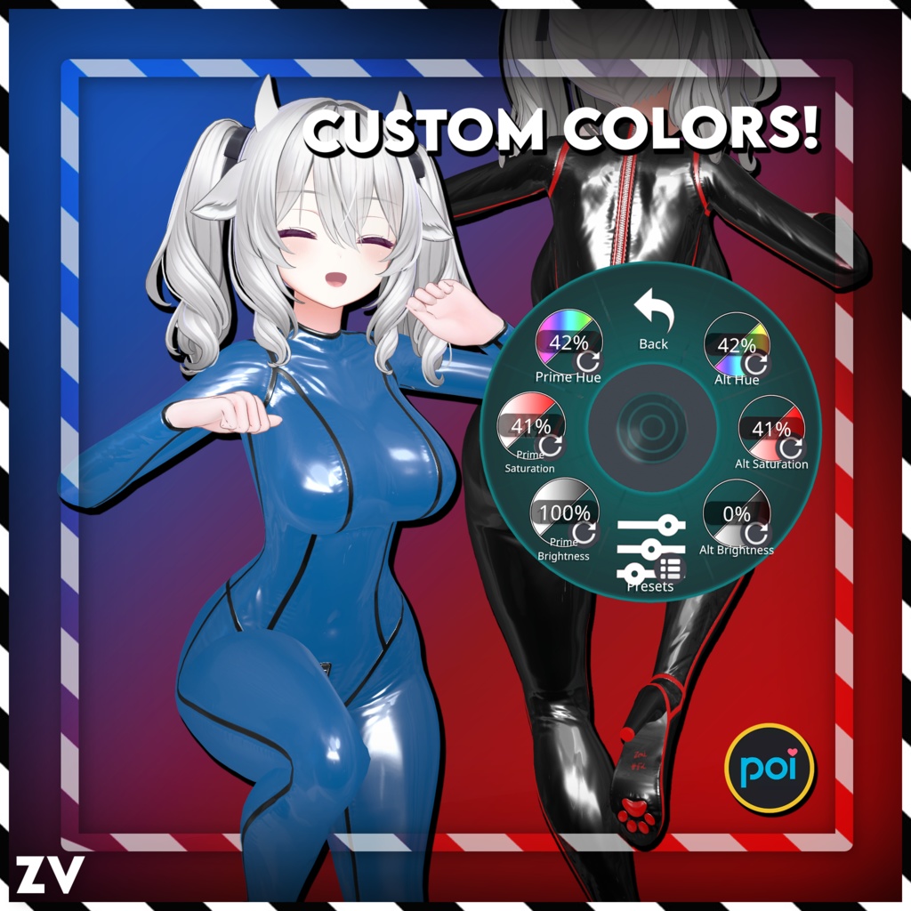 ラバースーツ 『Zeni Latex Catsuit』 - Milltina用