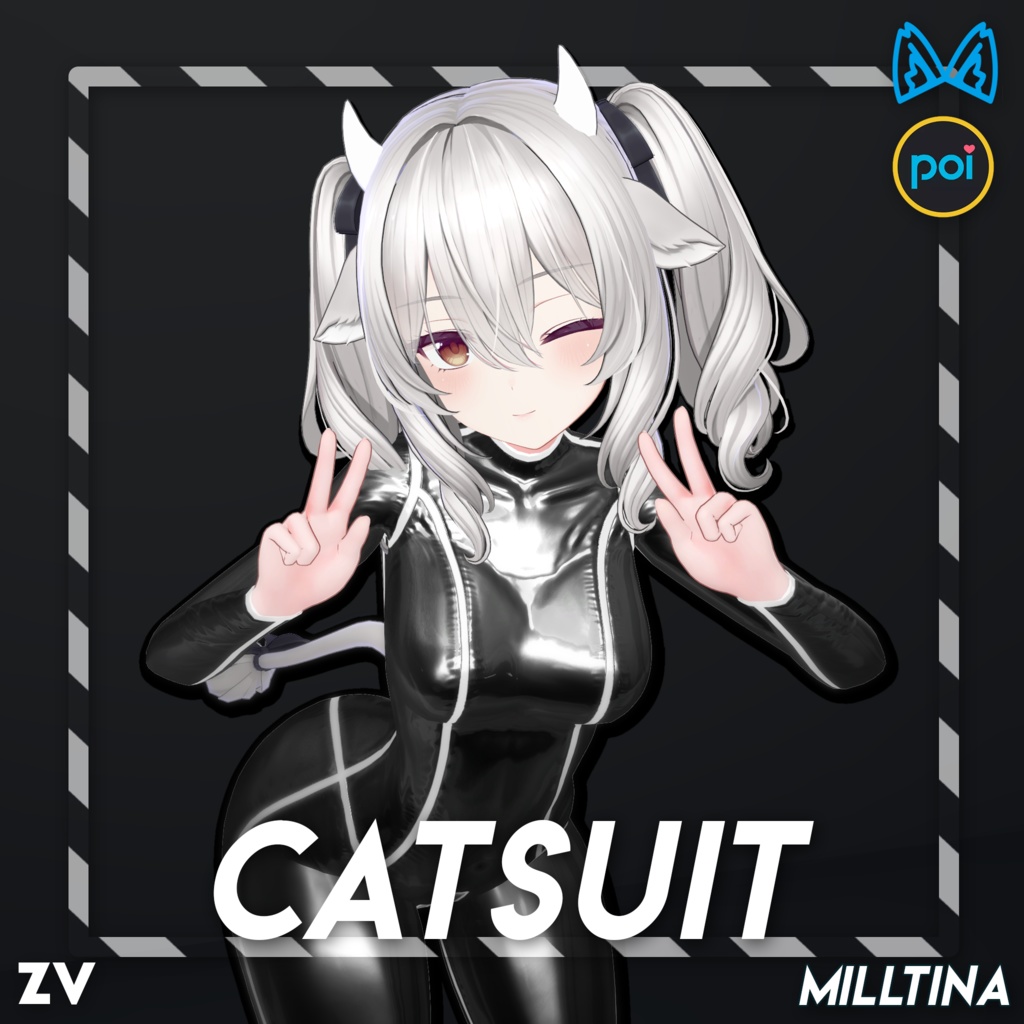 ラバースーツ 『Zeni Latex Catsuit』 - Milltina用