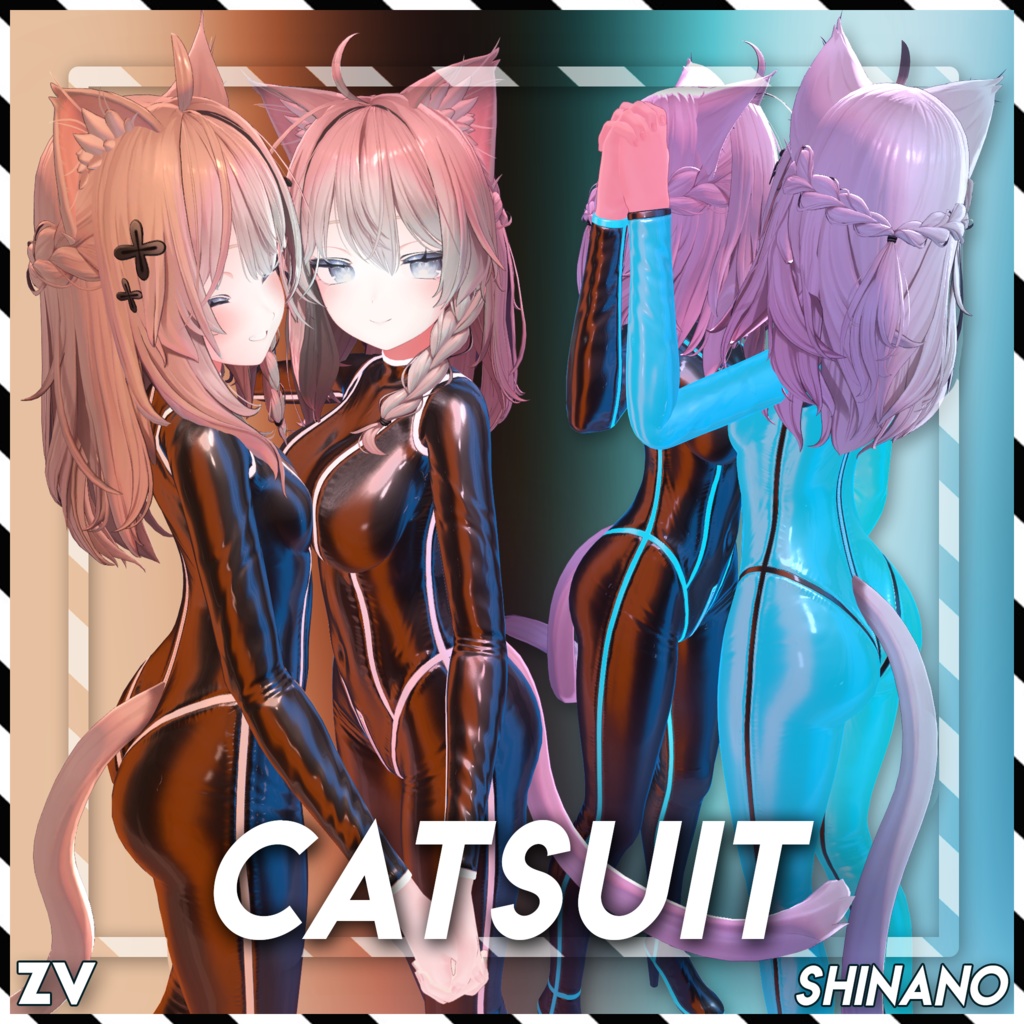 ラバースーツ 『Zeni Latex Catsuit』 - Shinano