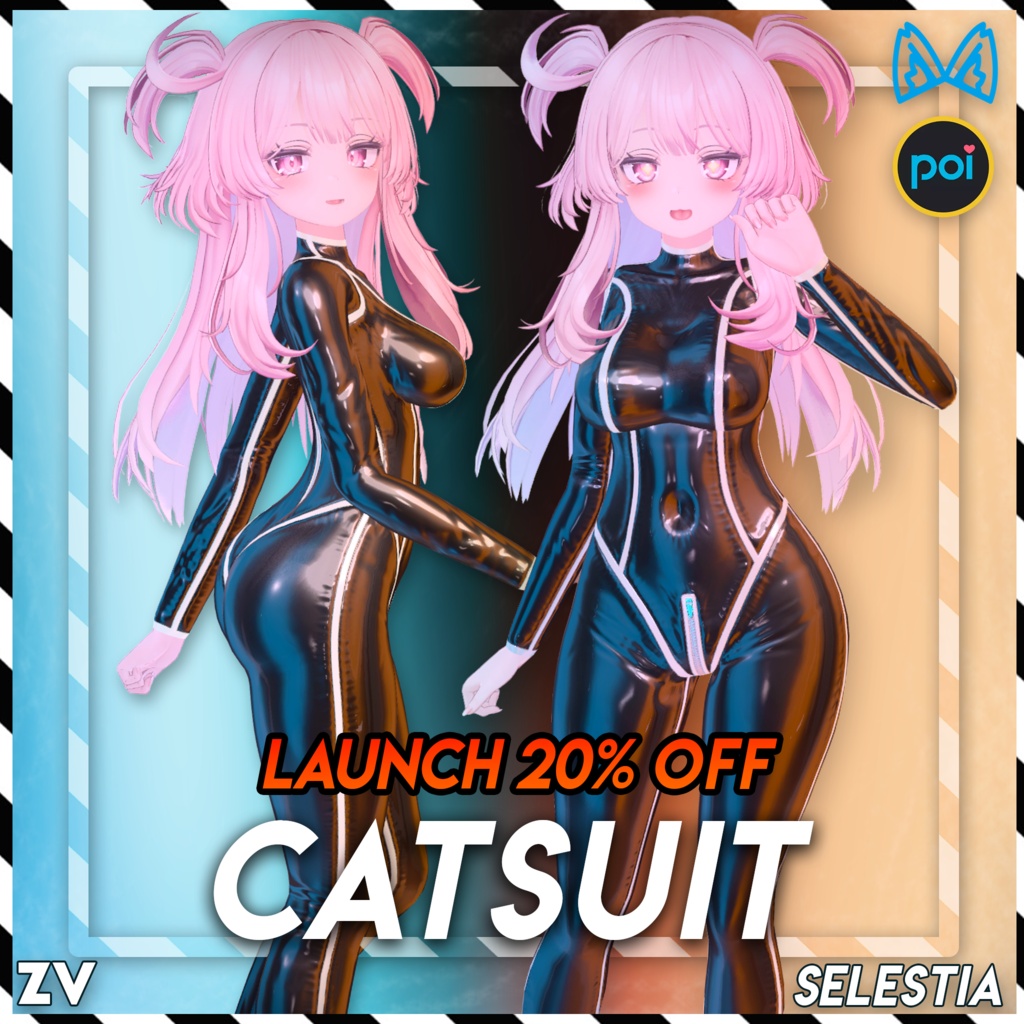 ラバースーツ 『Zeni Latex Catsuit』 - Selestia
