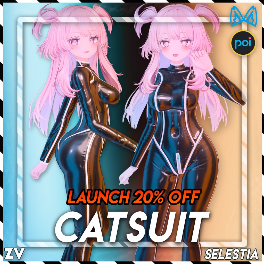 ラバースーツ 『Zeni Latex Catsuit』 - Selestia