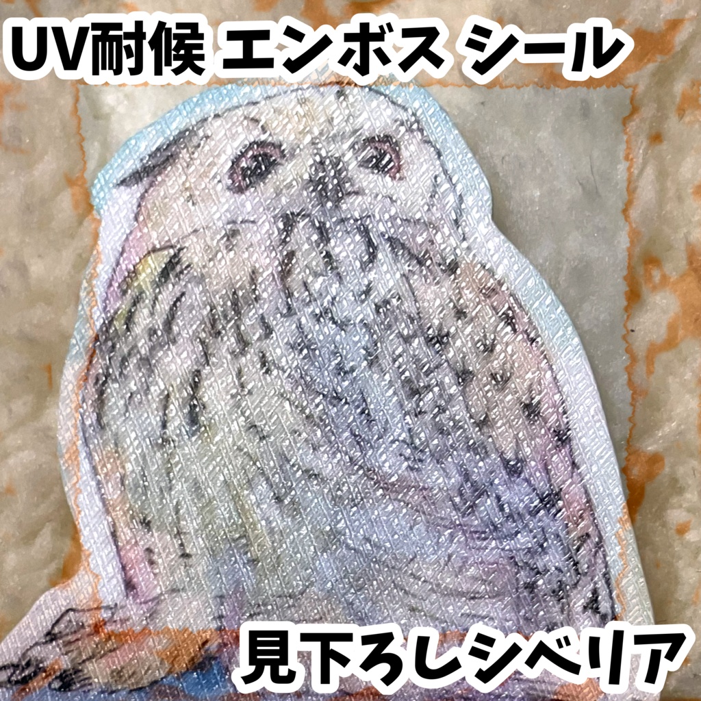UV耐候エンボスシール　見下ろしシベリア