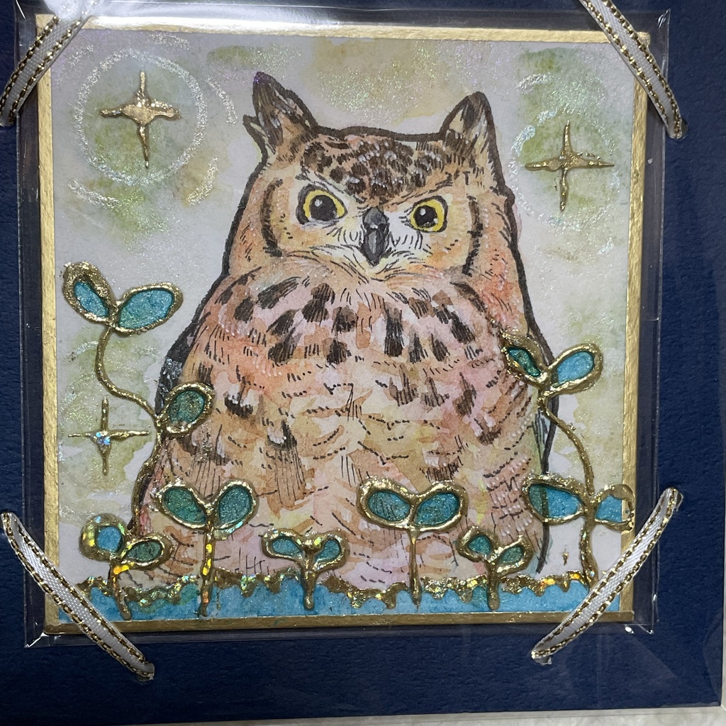 ミニ色紙原画「せいちょうどき」