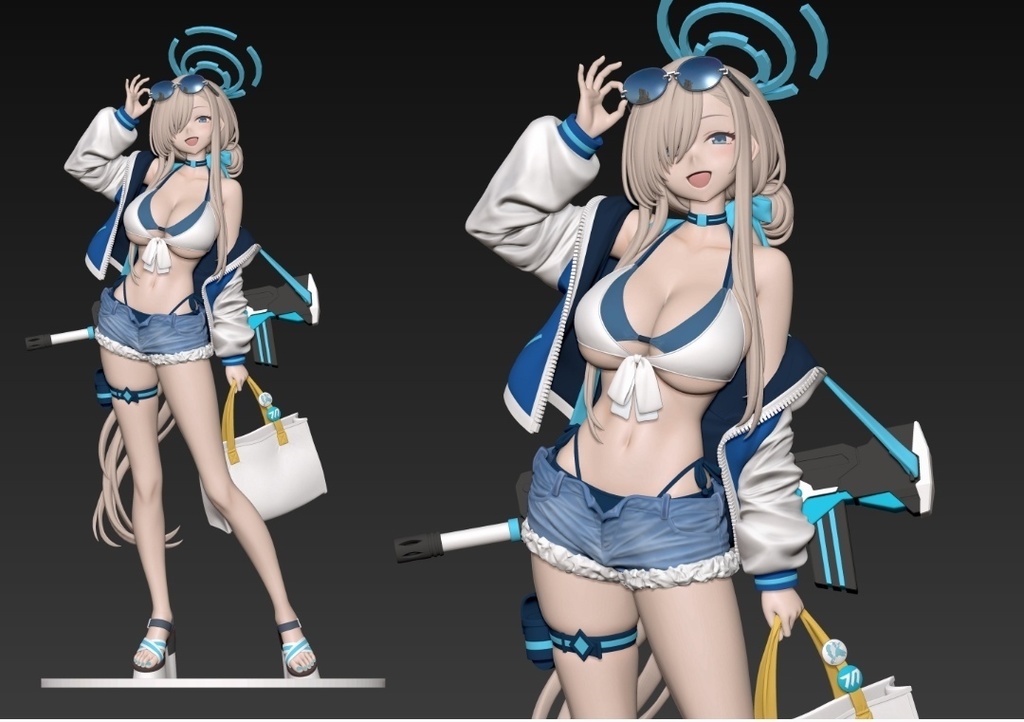 (待生产)ブルーアーカイブ 一之瀬アスナ 水着 ガレージキット