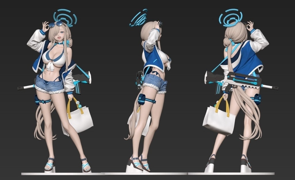 (待生产)ブルーアーカイブ 一之瀬アスナ 水着 ガレージキット