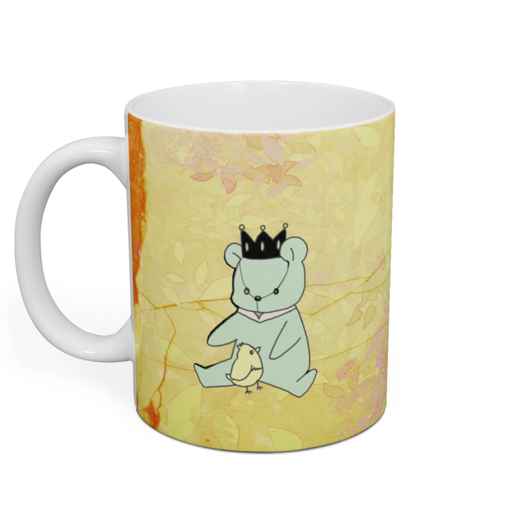 クマとヒヨコ【オレンジ】