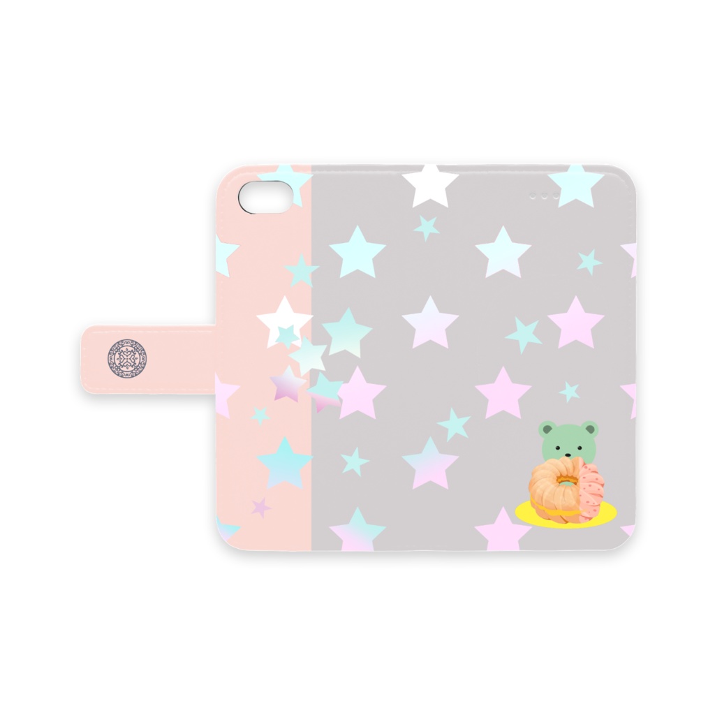 手帳型iPhoneケース【星】