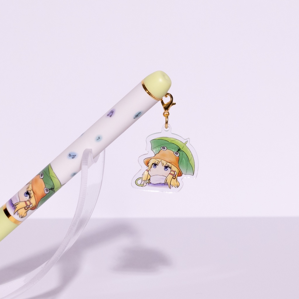 諏訪子ちゃん ボールペン(ホワイト・フレッシュグリーン)