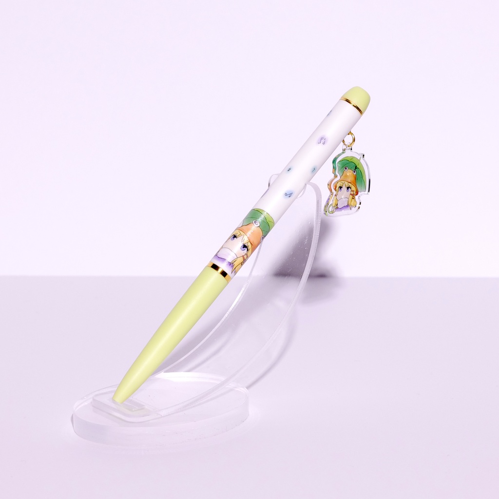 諏訪子ちゃん ボールペン(ホワイト・フレッシュグリーン)