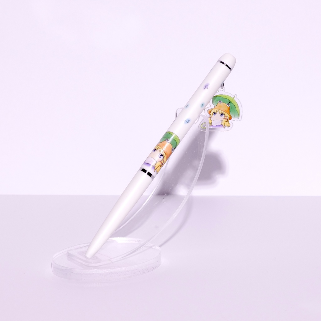 諏訪子ちゃん ボールペン(ホワイト・フレッシュグリーン)