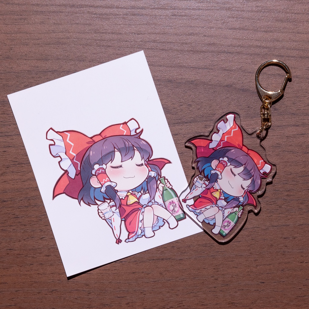 幻想遊戯<酔>アクリルキーホルダー 霊夢さん