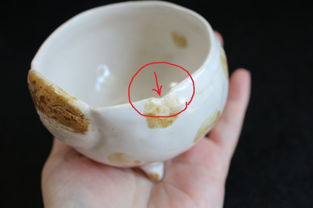 陶器「フリーカップ★茶白猫2」