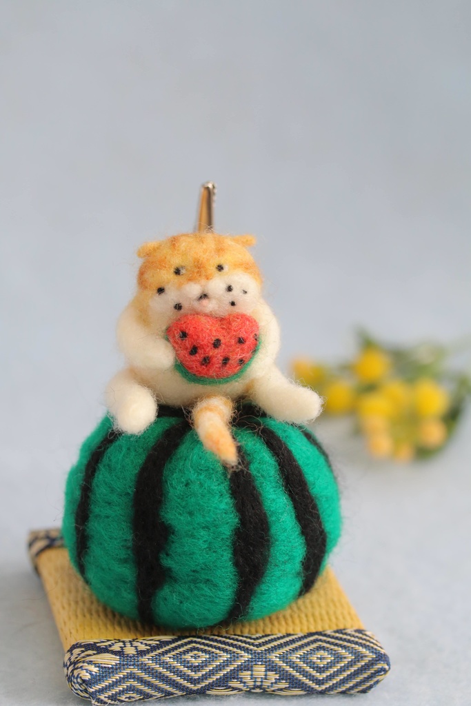 【スイカ猫太郎(茶白猫1号)】