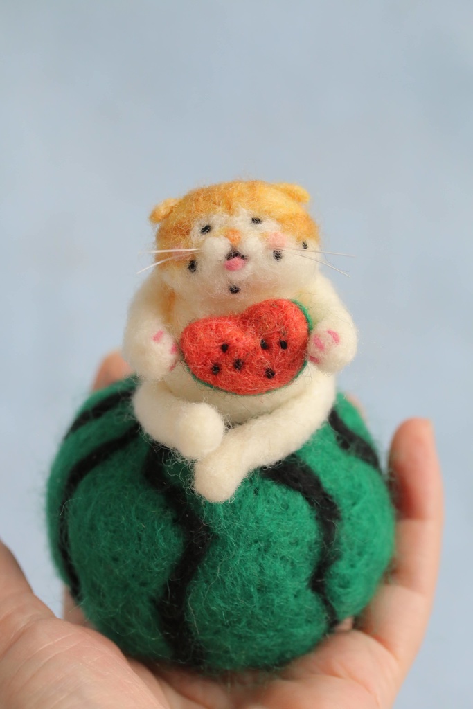 【スイカ猫太郎(茶白猫2号)】