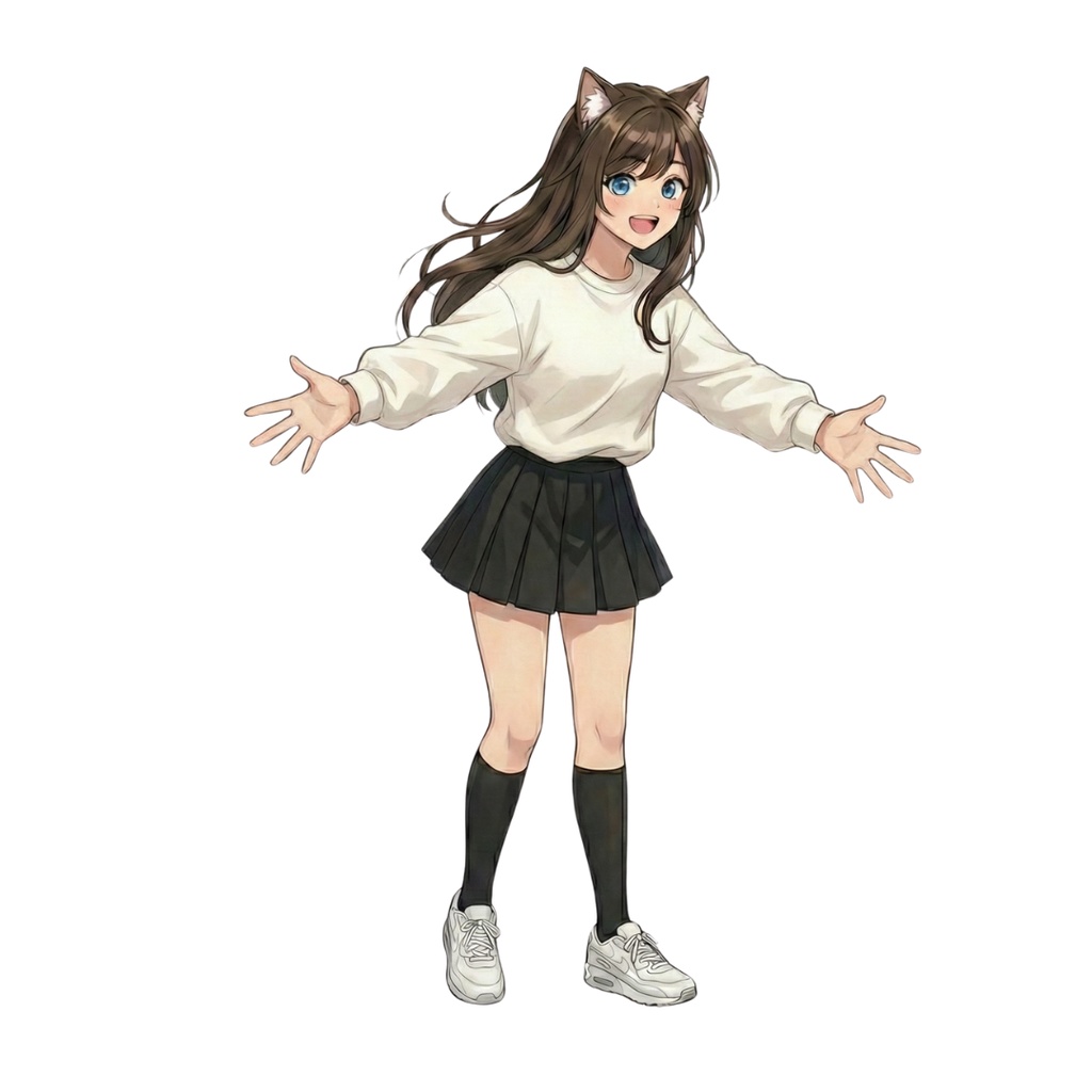 感情つたわる ねこみみポーズ集 感情&アクションポーズ23点