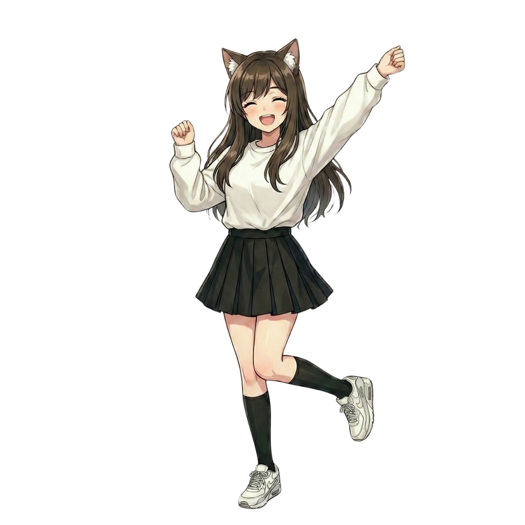 感情つたわる ねこみみポーズ集 感情&アクションポーズ23点