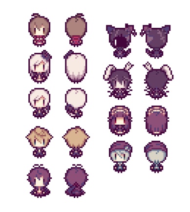 Alicemareドット絵連結アクリルチャーム