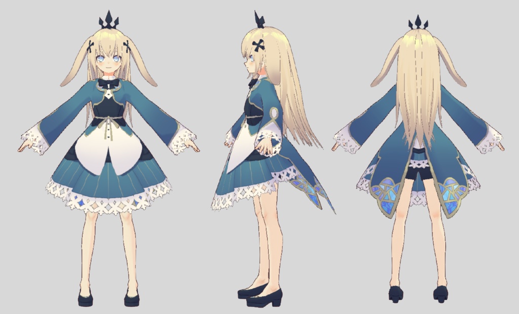 【VRoidモデル】ふしぎなこ【VRM/オリジナル3Dモデル】