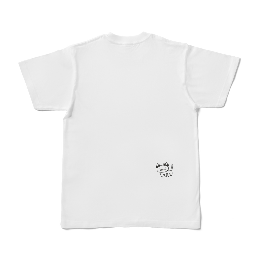 2匹のあむねこTシャツ白