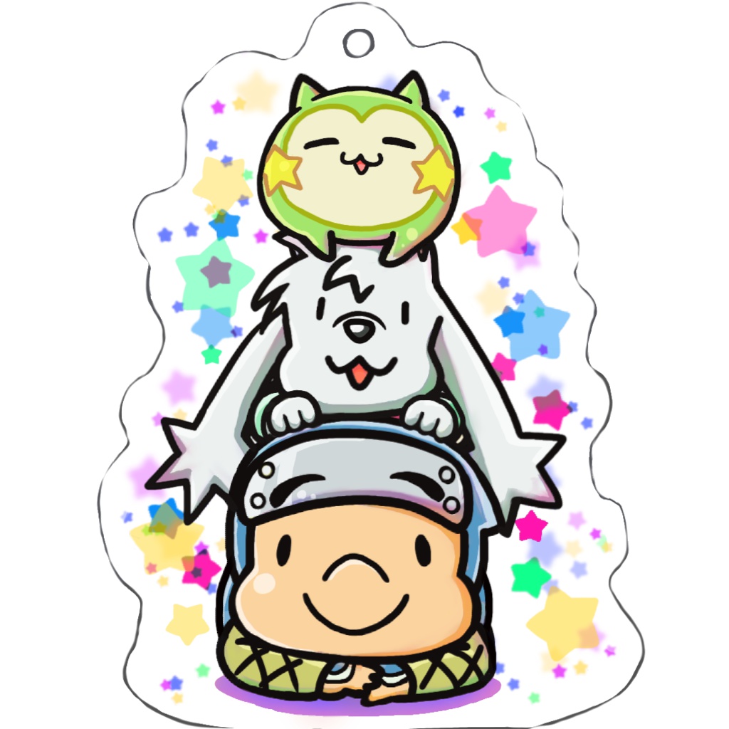 ホシロコハチ　 アクリルキーホルダー