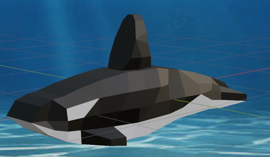Low Poly Orca without Rigging