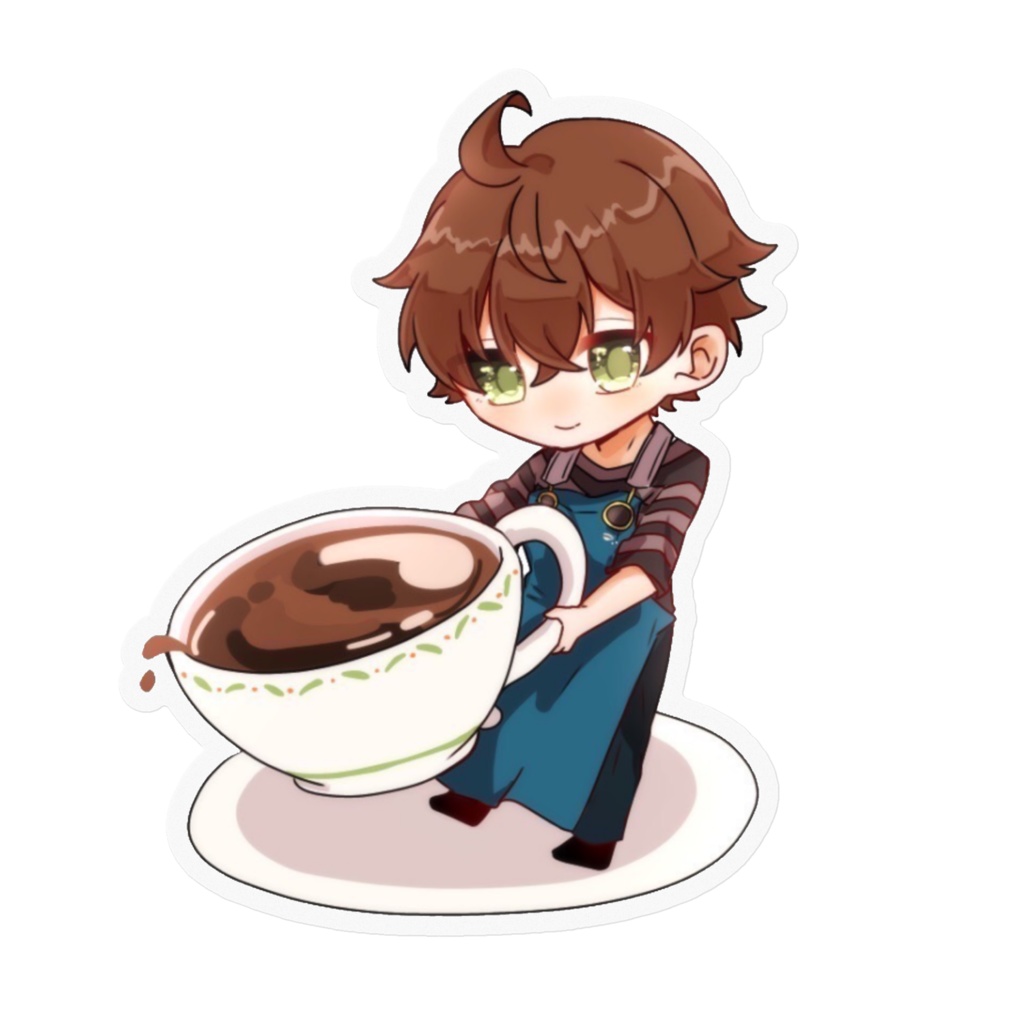 『コーヒーハルポ』クリアステッカー