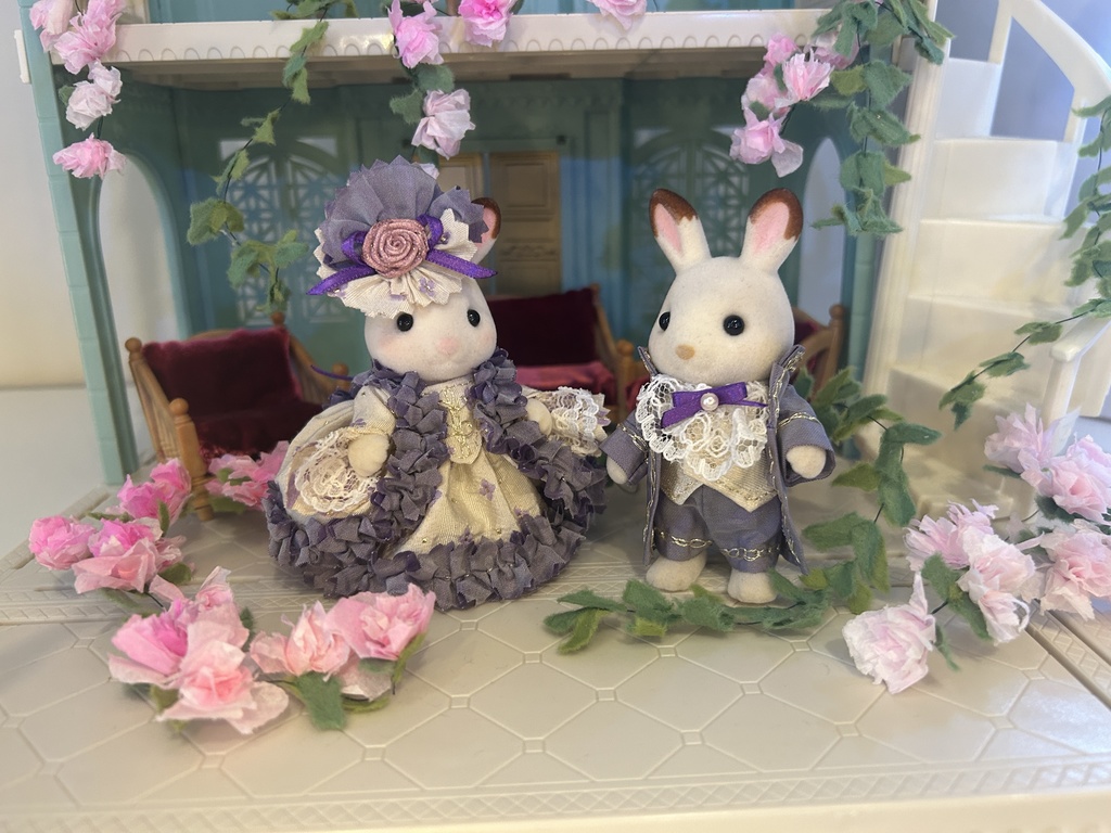 シルバニア モーブクリームカップル19