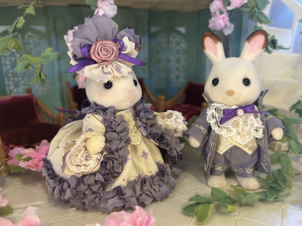 シルバニア モーブクリームカップル19