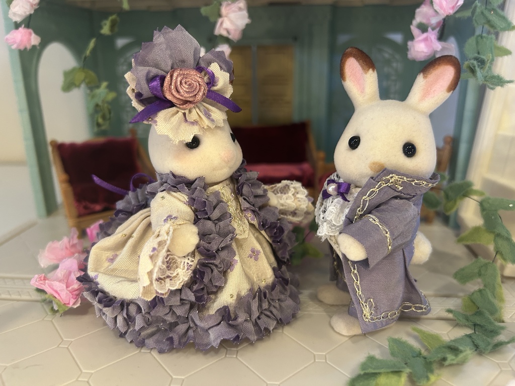 シルバニア モーブクリームカップル19