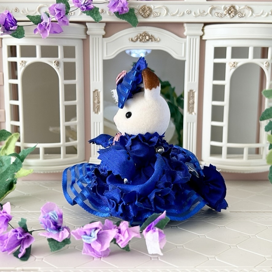 シルバニア ブルーリボンドレス32