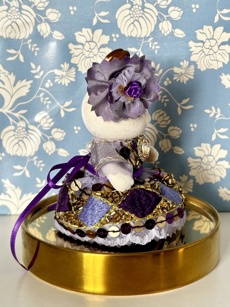 シルバニア パイエットドレス紫金 34