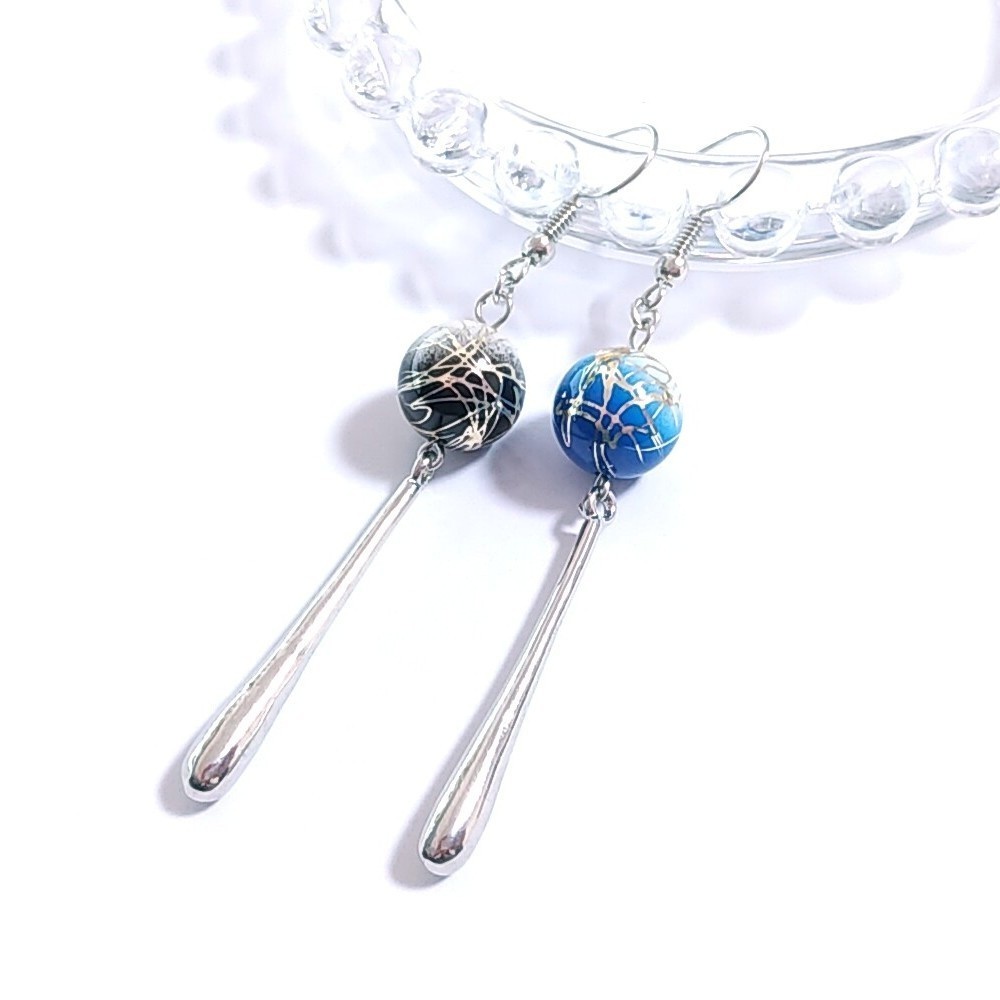 全9色*和風古風*唐草ゆらゆらスティック ピアス・イヤリング