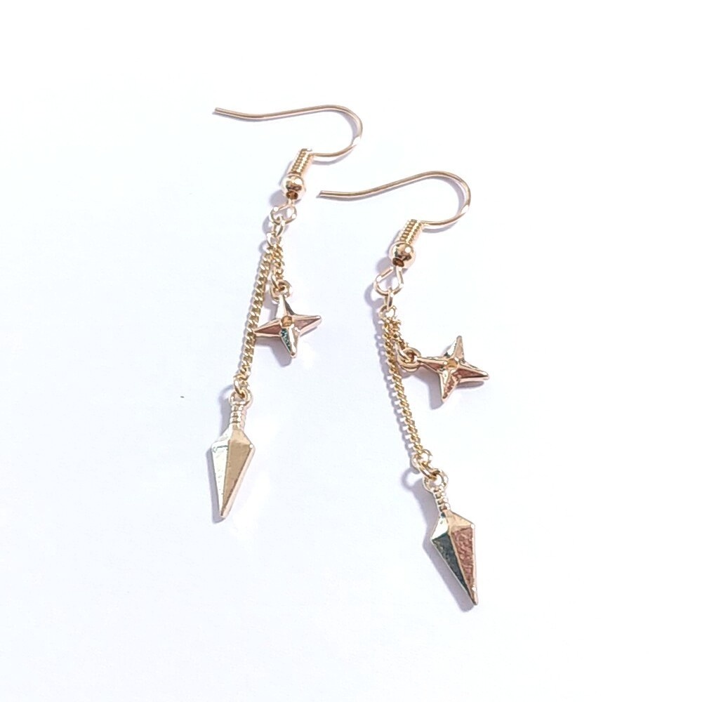 手裏剣とクナイのピアス/イヤリング