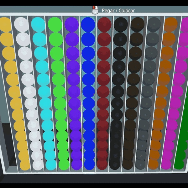 ボールソートゲーム / Sorting Game【VRChatワールド用・UdonSharp・1~2人対応】