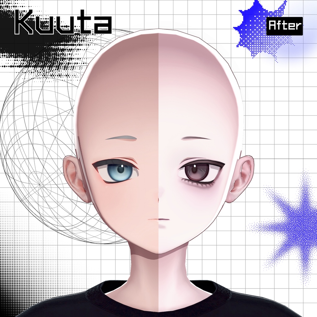 【4アバター対応】📁DEFAULT⚠ // Makeup texture