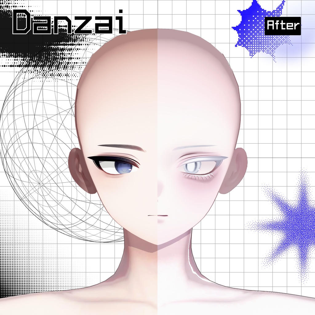 【4アバター対応】📁DEFAULT⚠ // Makeup texture