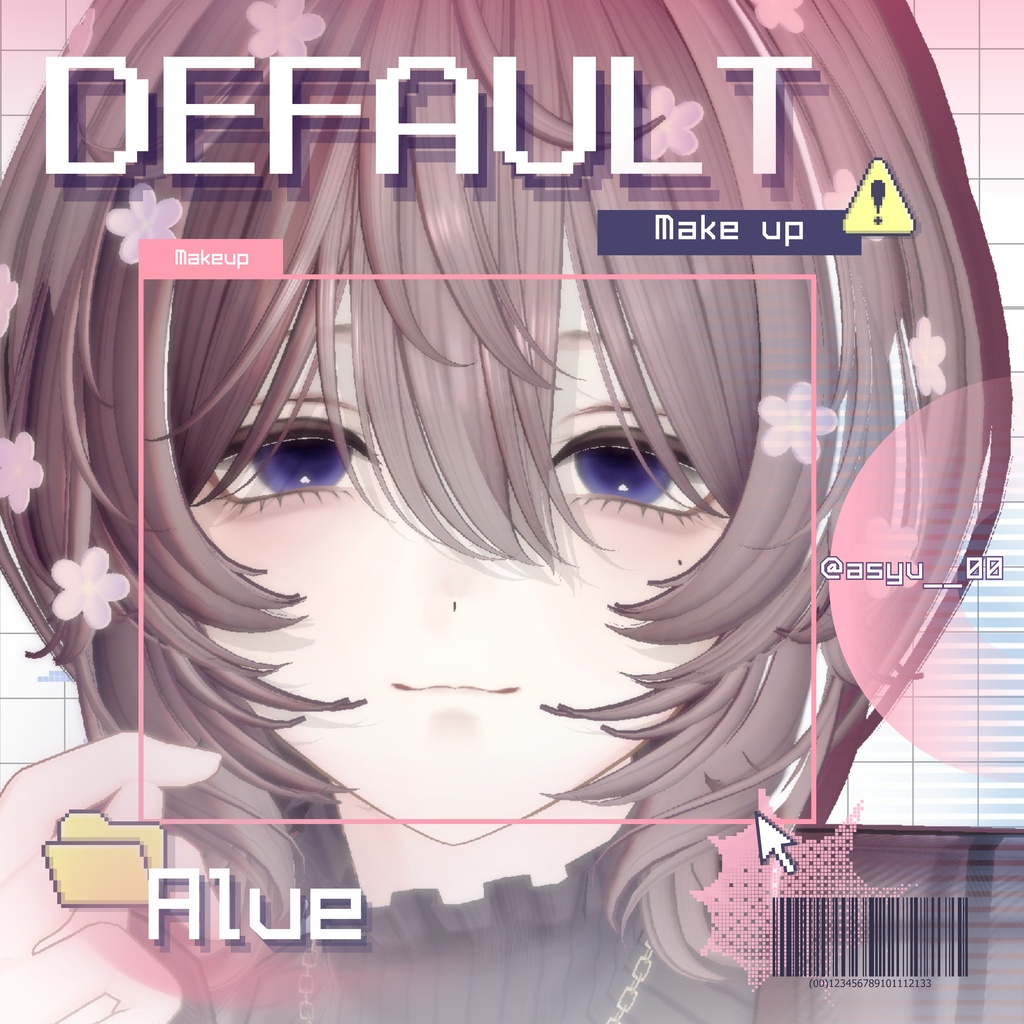 【4アバター対応】📁DEFAULT⚠ // Makeup texture